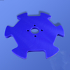 The filling machine conveys the star wheel plate